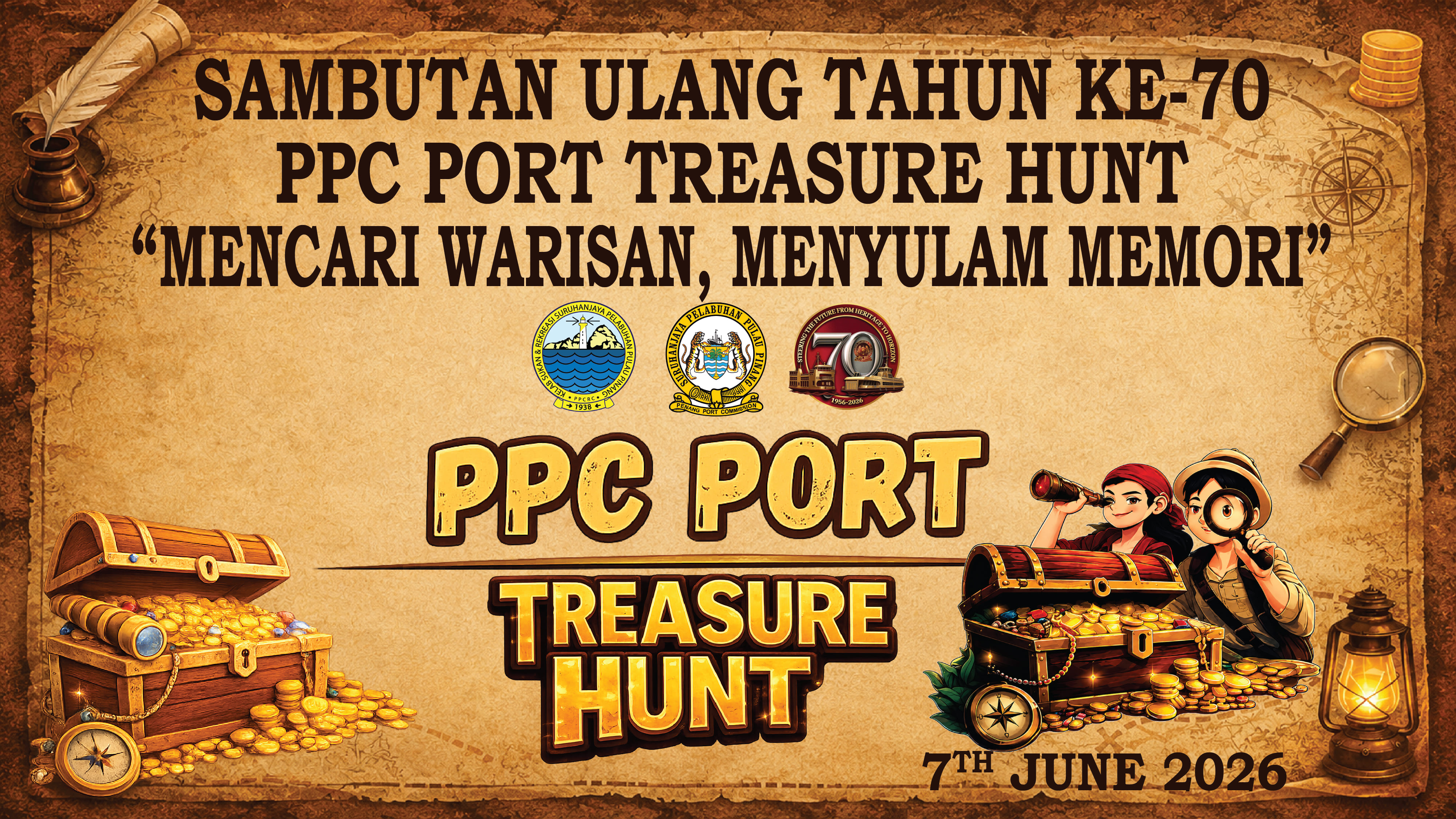 PPC Port Treasure Hunt 2026 Sambutan Ulang Tahun Ke-70